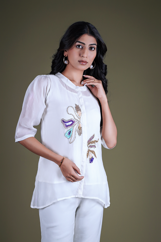 White co-ord set for women